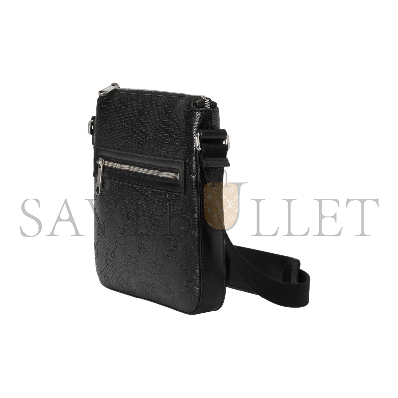 GUCCI GG EMBOSSED SMALL MESSENGER BAG 406410 (26*23*3cm)